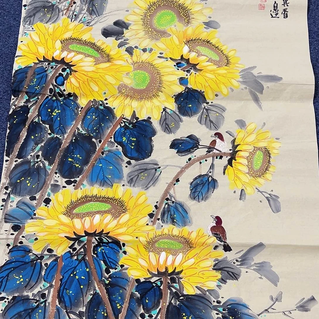 国画事事顺心如意万事如意万事