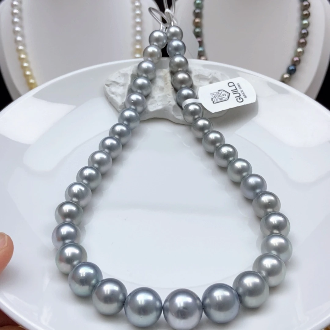 银S925镶嵌海水珍珠颈饰