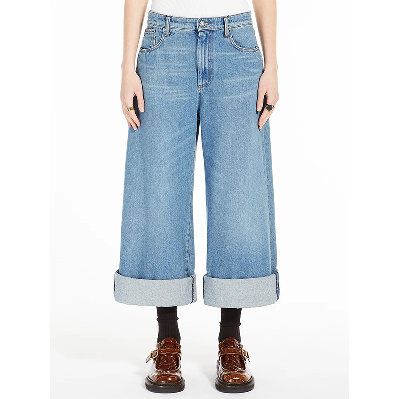 MaxMara【国现 专柜3500】女士阔腿牛仔裤 Caramba