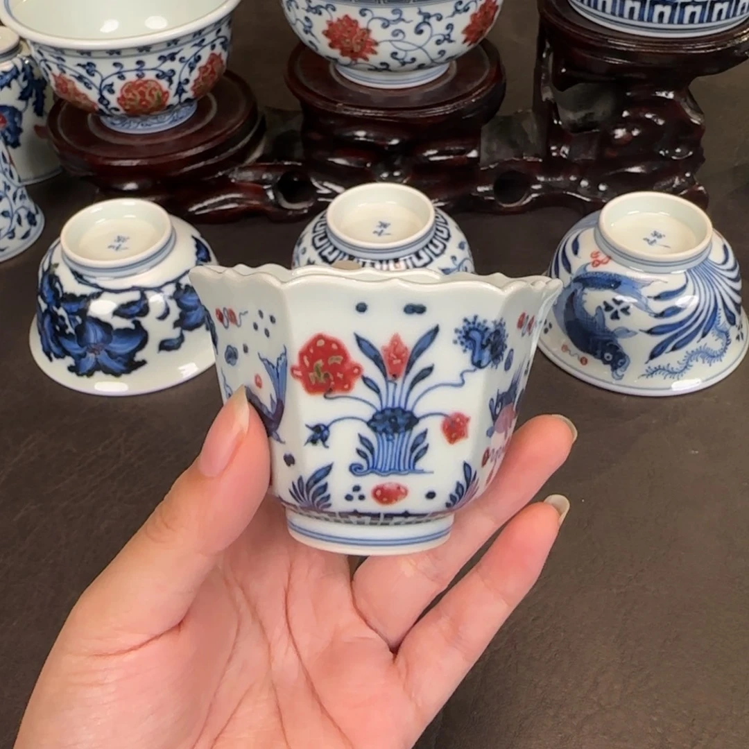 和然窑鱼藻纹六方