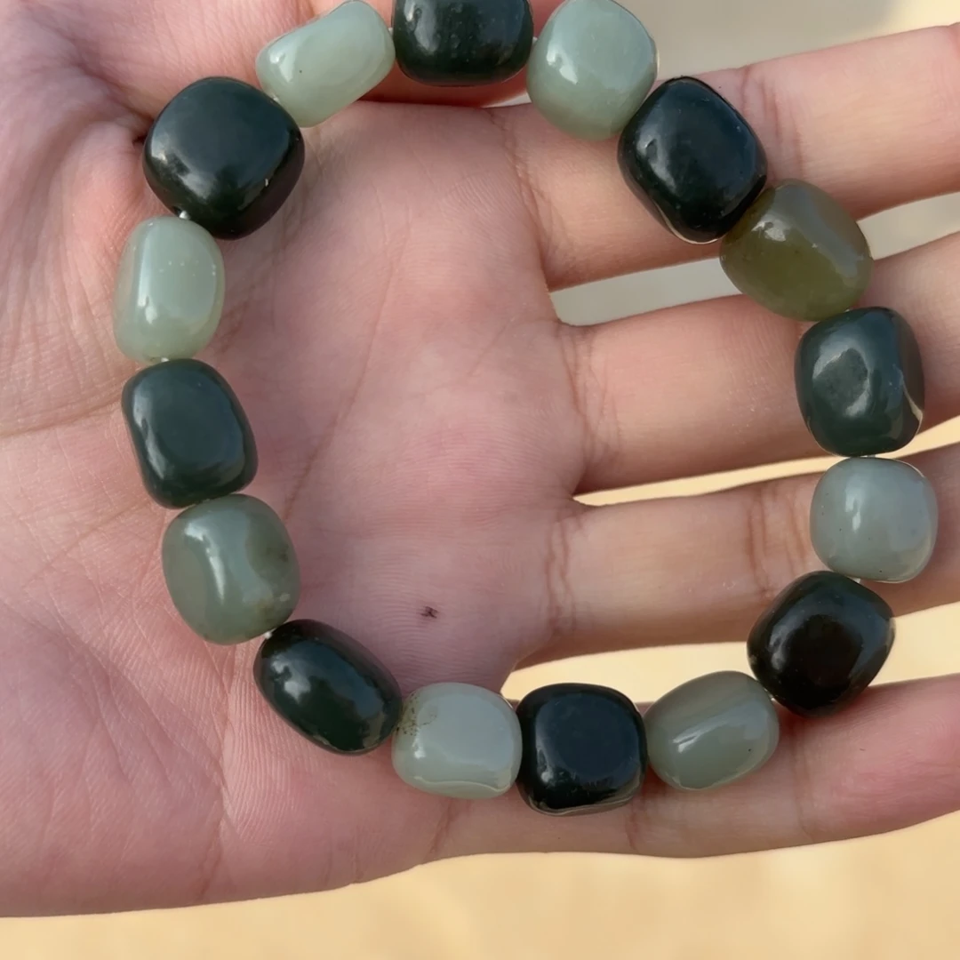 和田玉未镶嵌手链