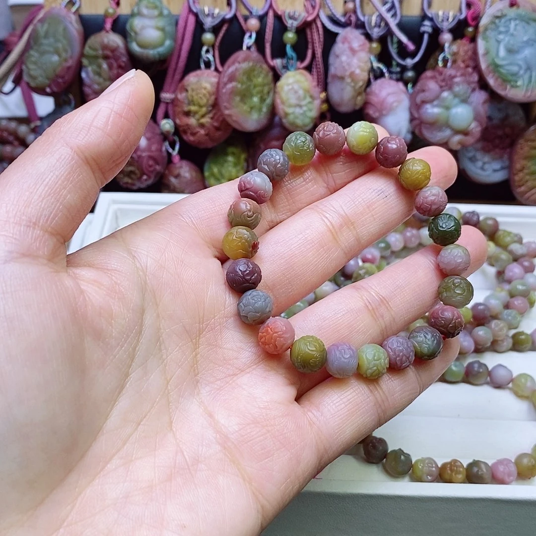 玛瑙/玉髓盐源玛瑙手链未镶嵌