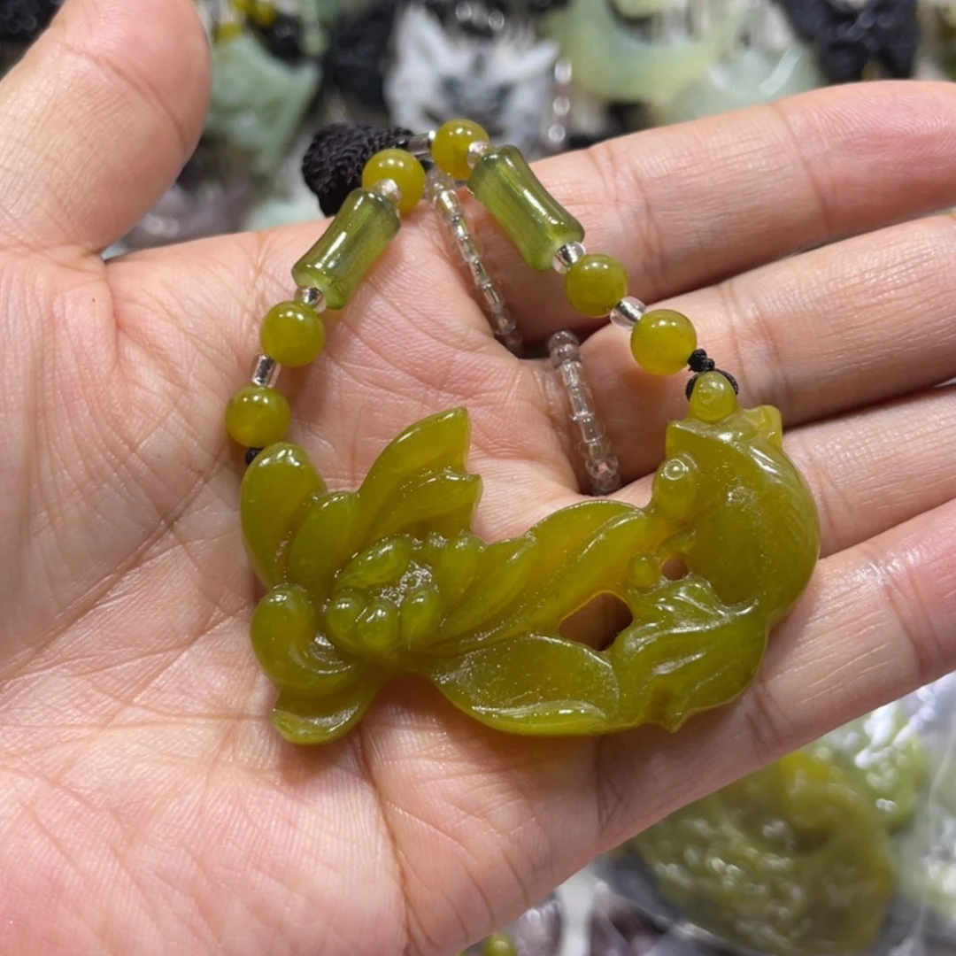 【闪购商品】岫玉颈饰未镶嵌24吊坠
