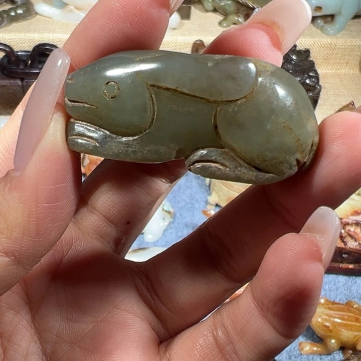 和田玉未镶嵌挂件