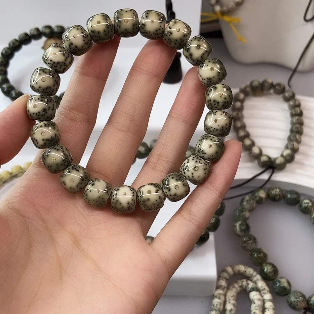 星月菩提手串1****8卡11青花大眼睛双留白H056