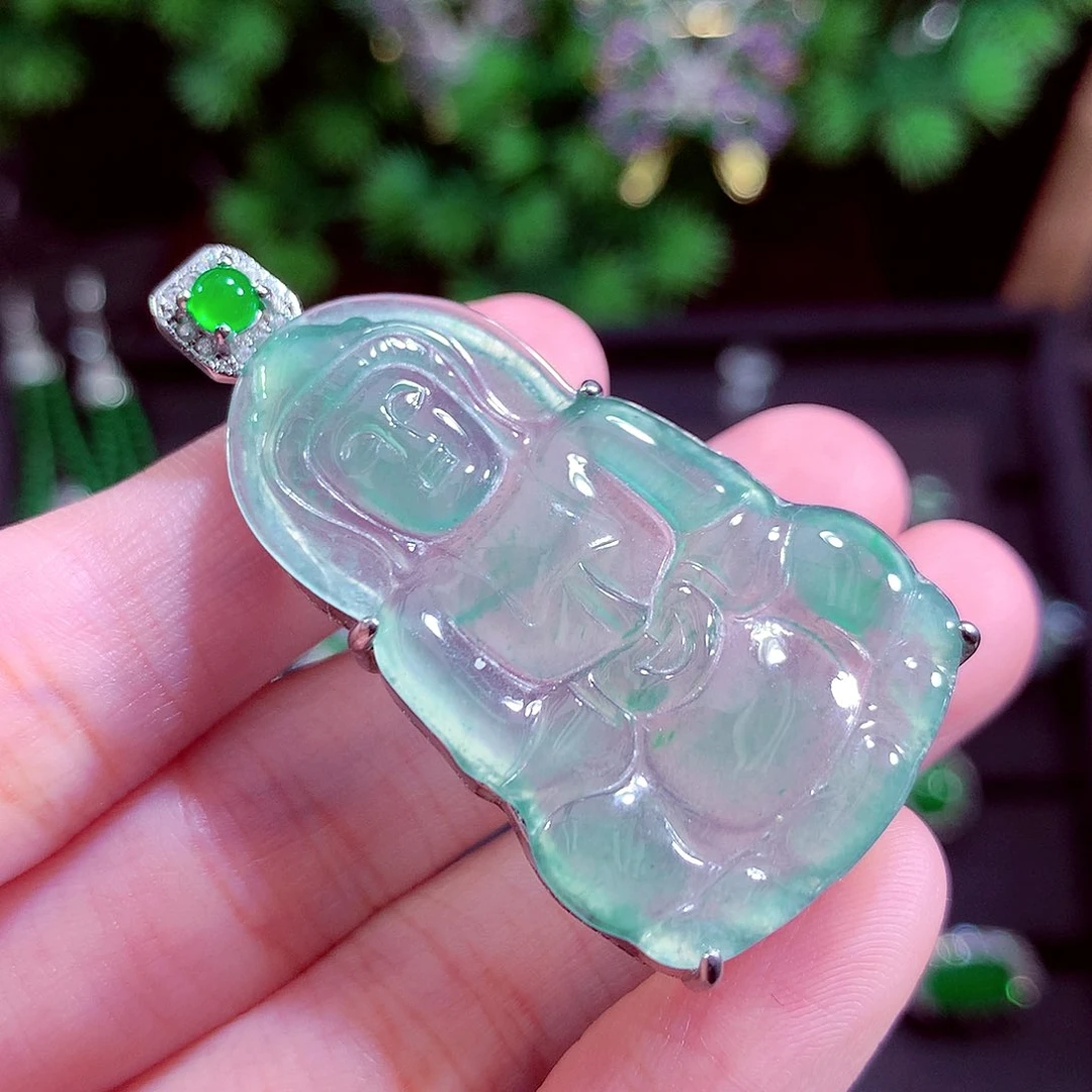 颈饰未镶嵌翡翠天然
