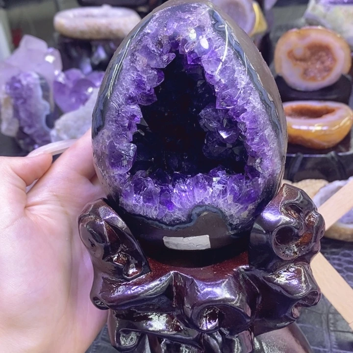 未镶嵌珠宝半成品紫晶彤****¹紫晶蛋