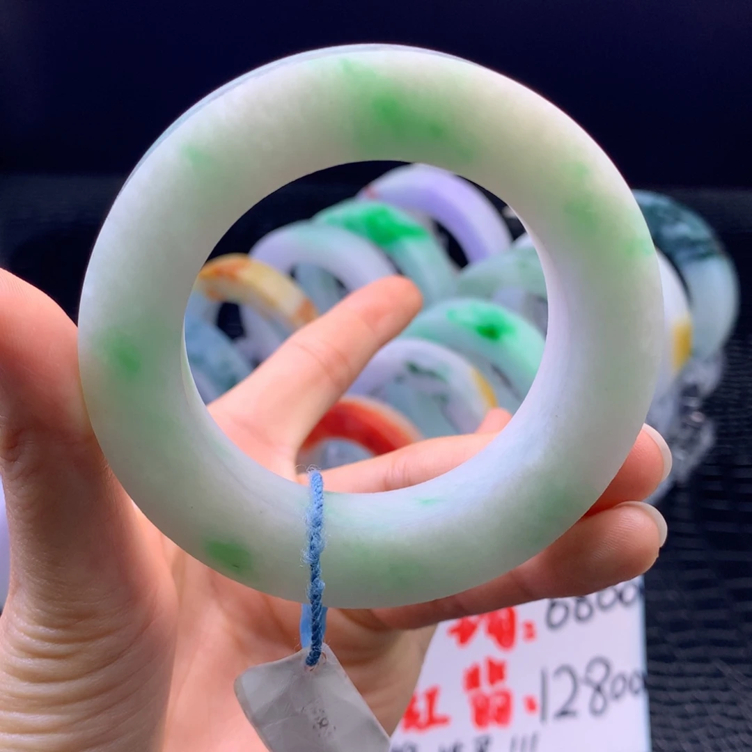 定制翡翠未镶嵌手镯52-63