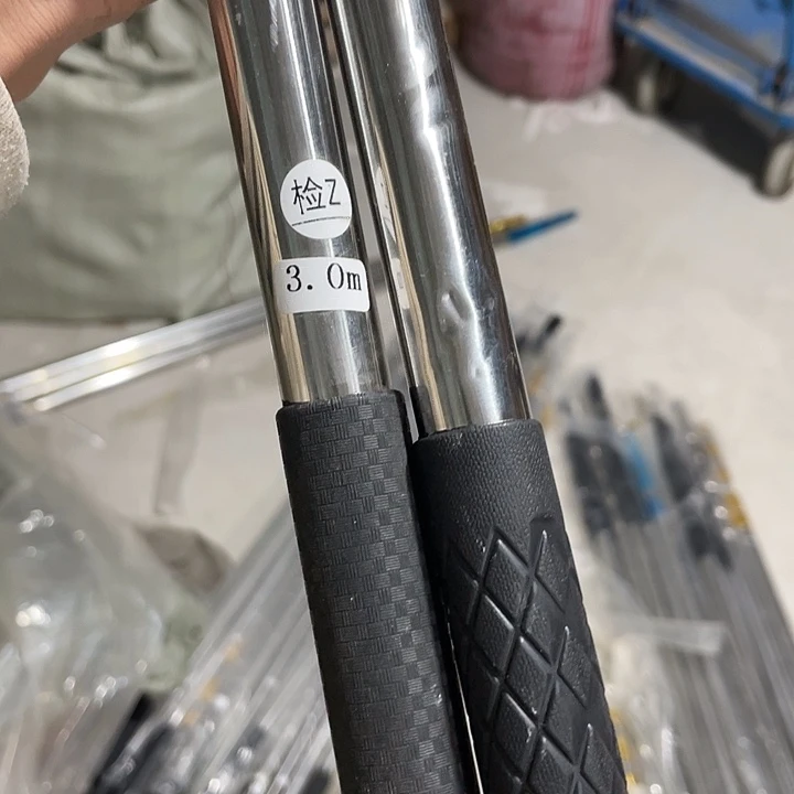 瑕疵3米不锈钢抄网杆发2个