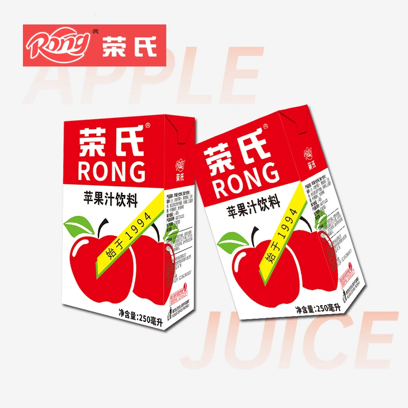 荣氏30周年纪念版经典红苹果汁饮料 250ml*6盒