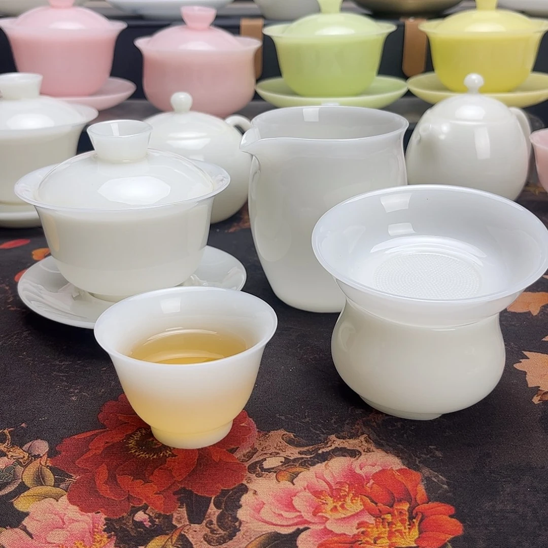 璞玉盖碗150茶具套装