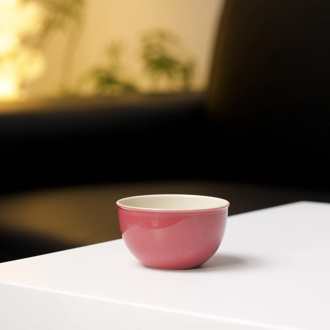 舒月 景德镇原矿单色釉星空胭脂主人杯茶杯 70cc