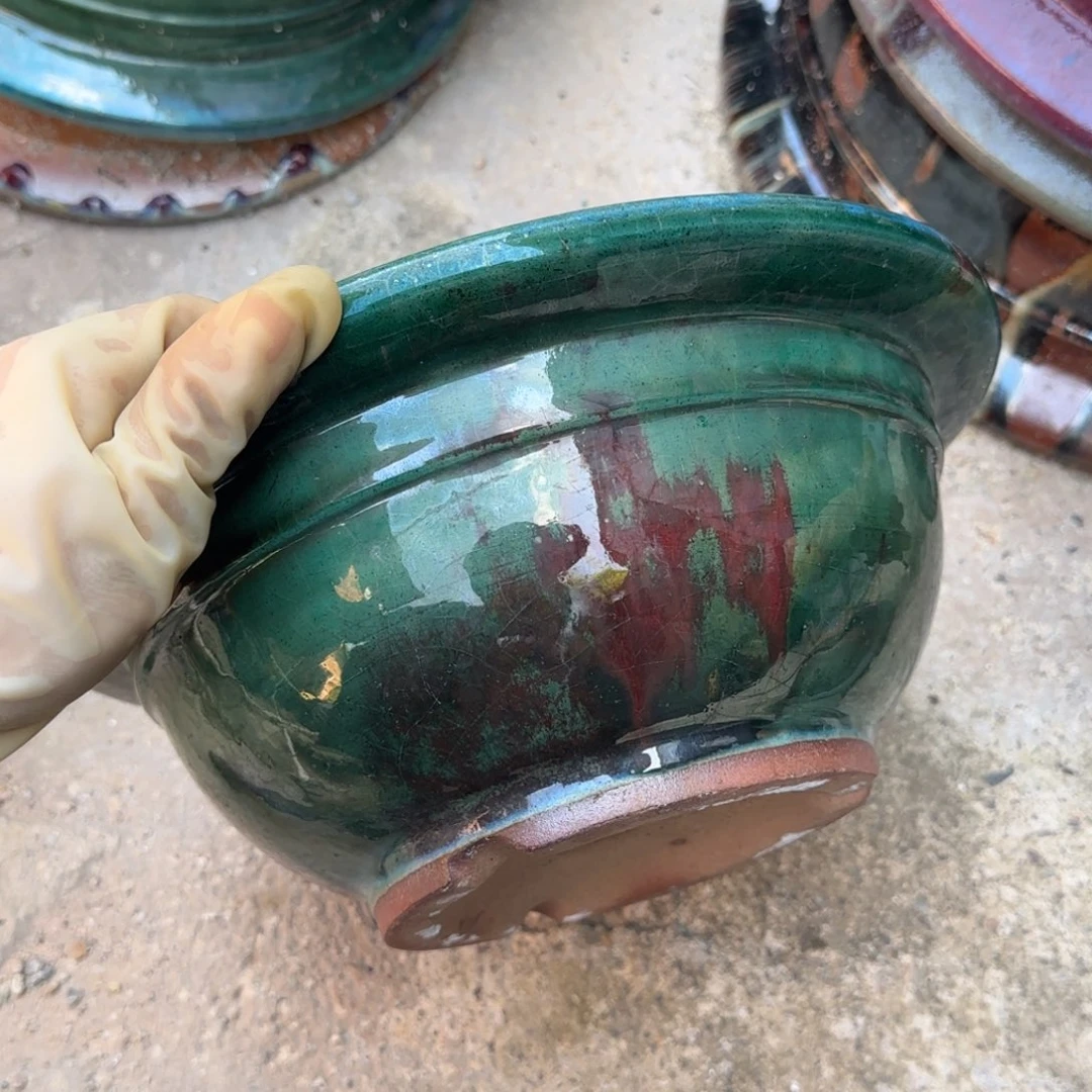 紫砂花盆霞*  瑕疵品