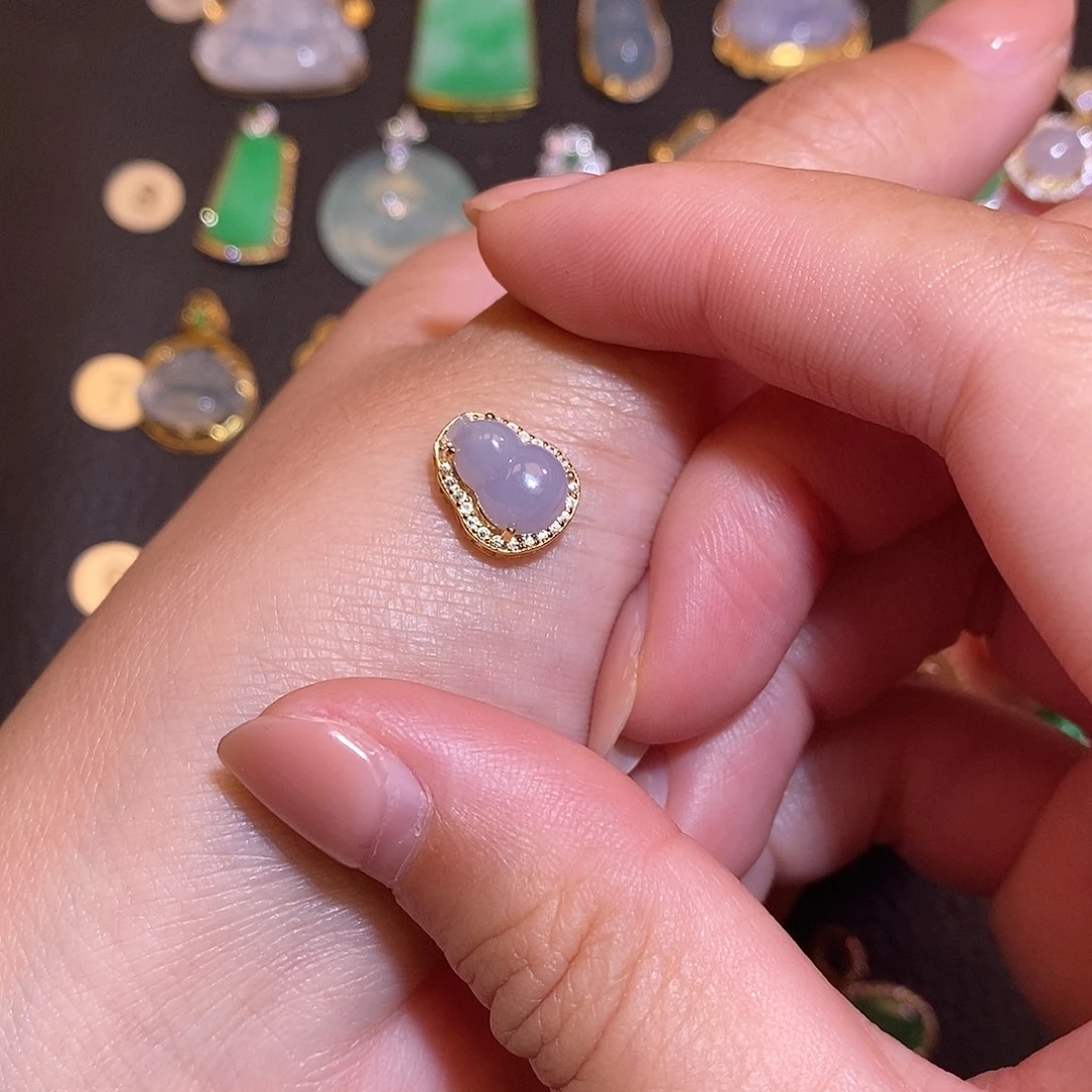 翡翠银S925镶嵌颈饰