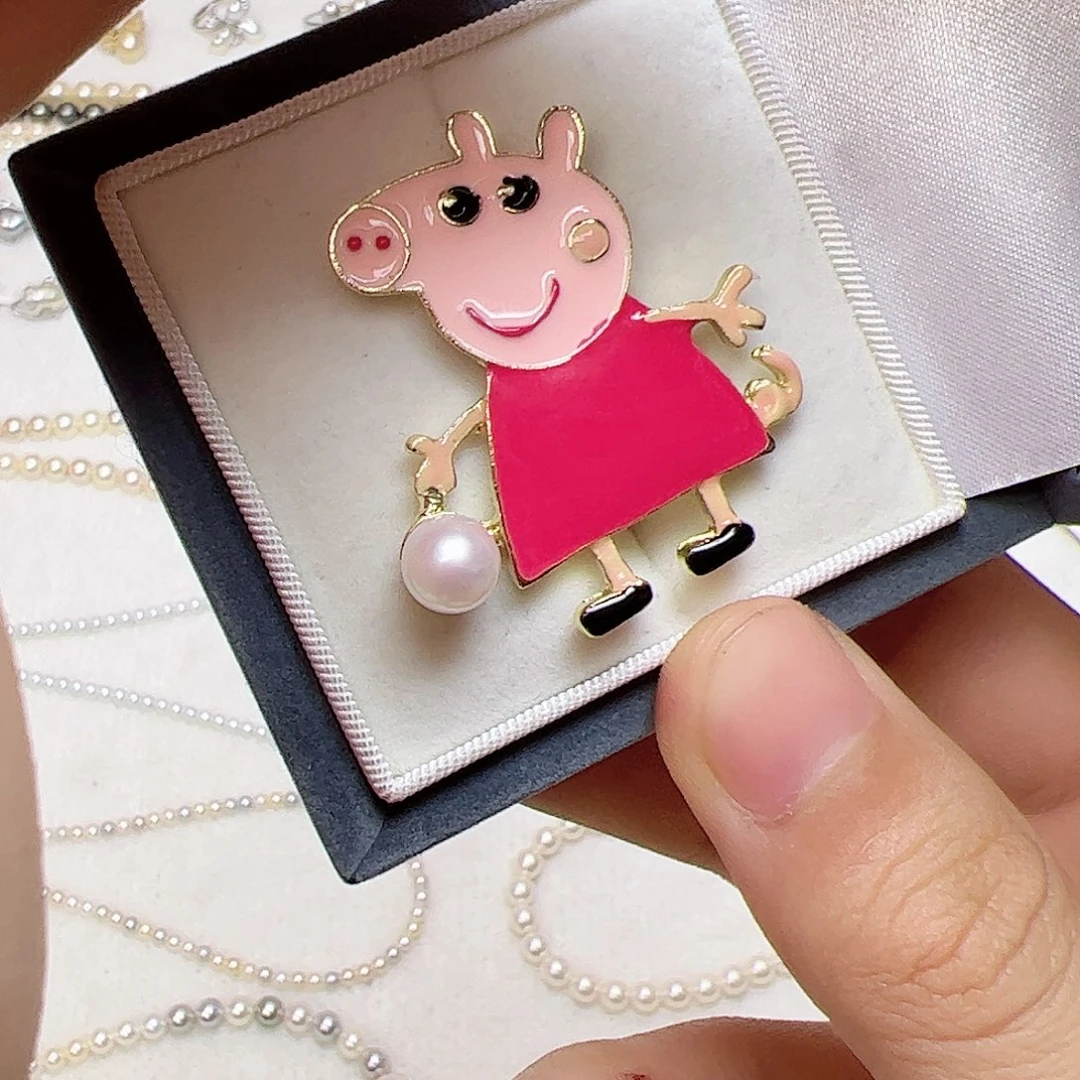 淡水珍珠胸饰银S925镶嵌