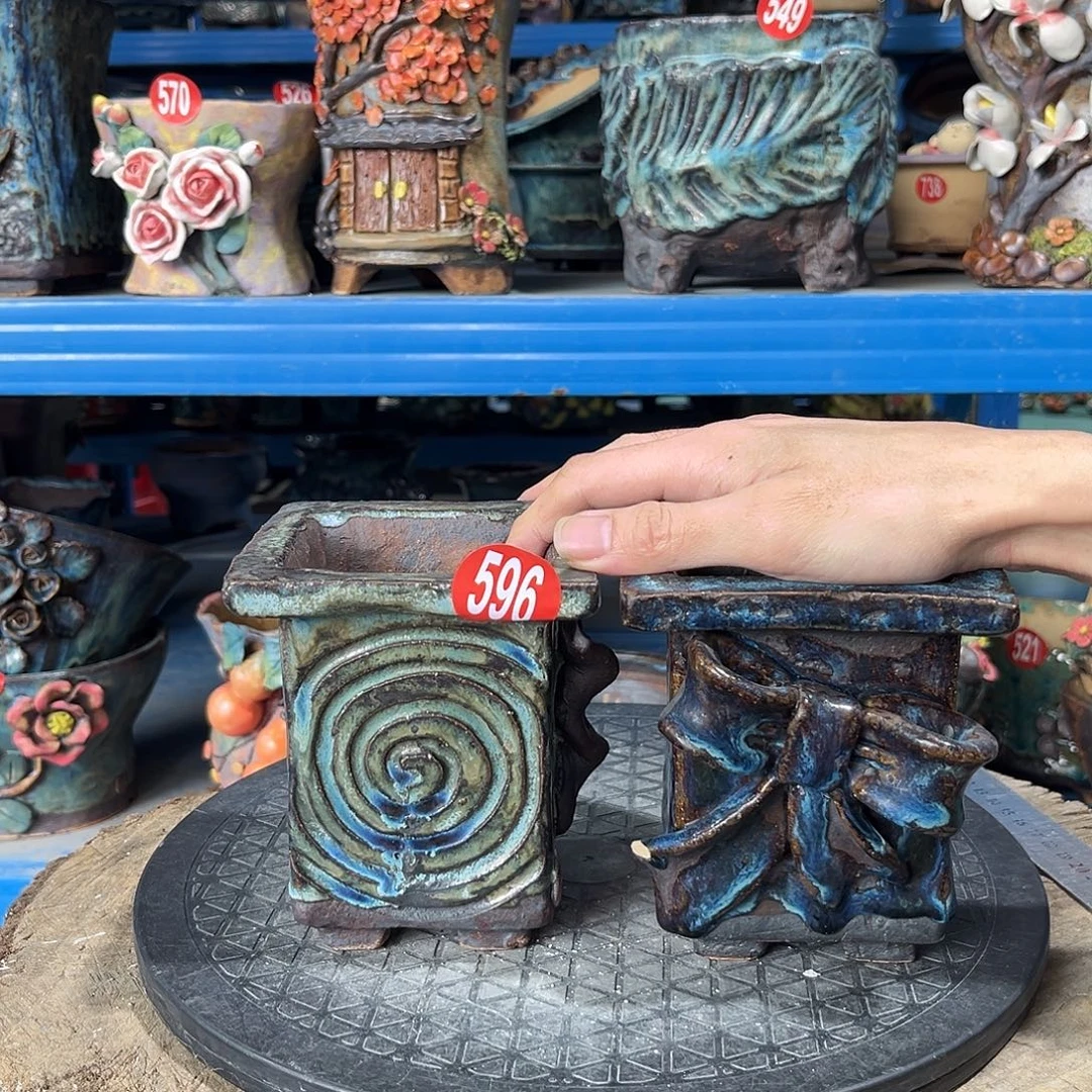 微瑕596 号陶然花器手工花盆