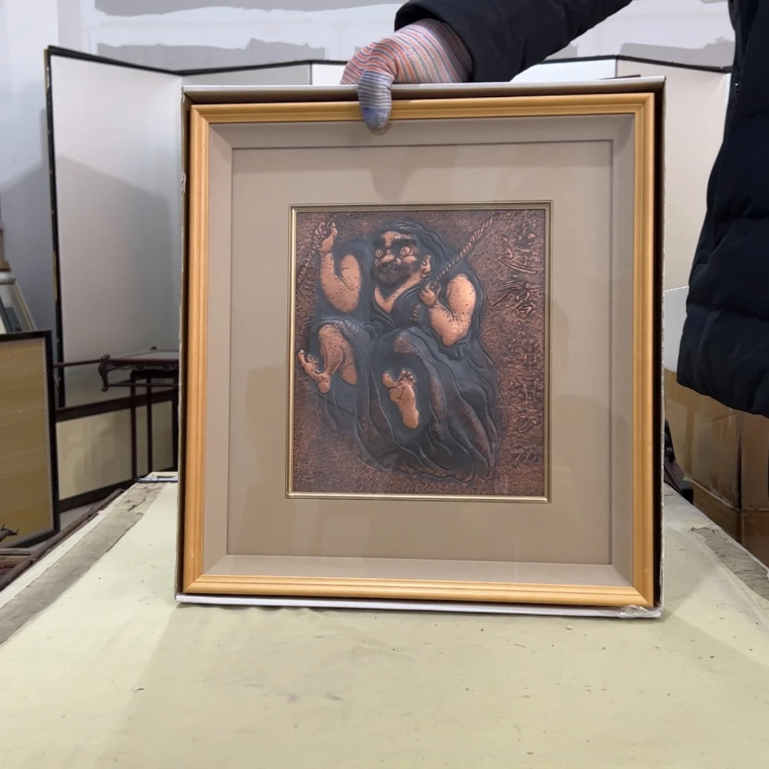 看***你绘画屏风框画茶空间设计