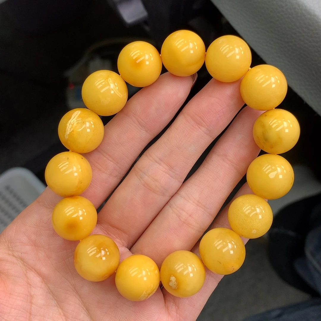 琥珀未镶嵌珠宝奇石14mm➕