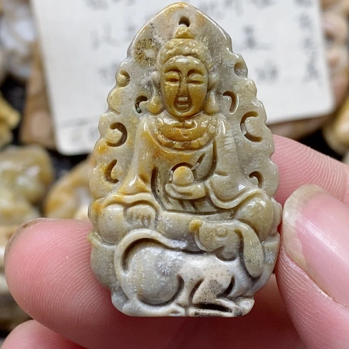 颈饰未镶嵌硅化珊瑚（珊瑚玉）小
