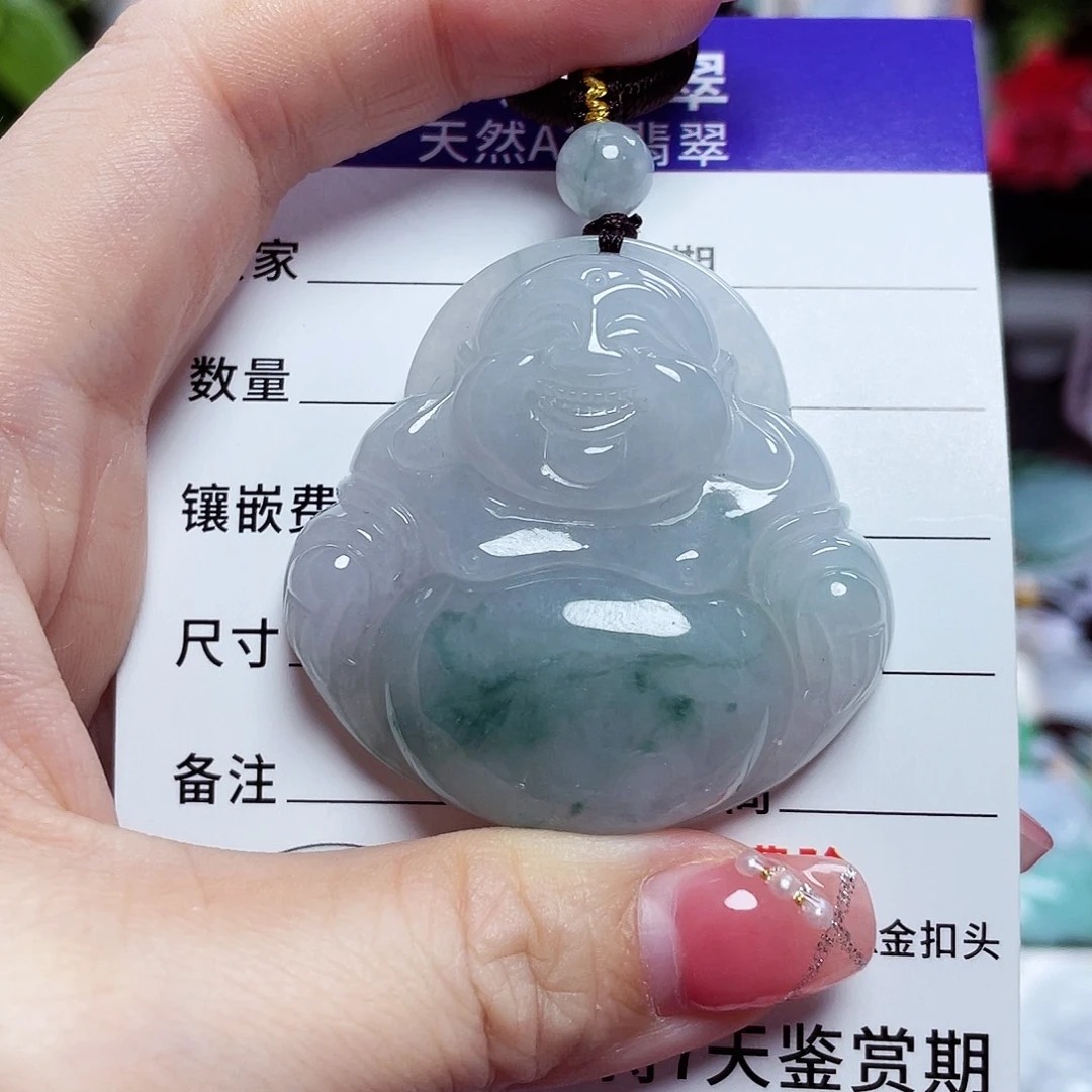 翡翠未镶嵌颈饰佛公39