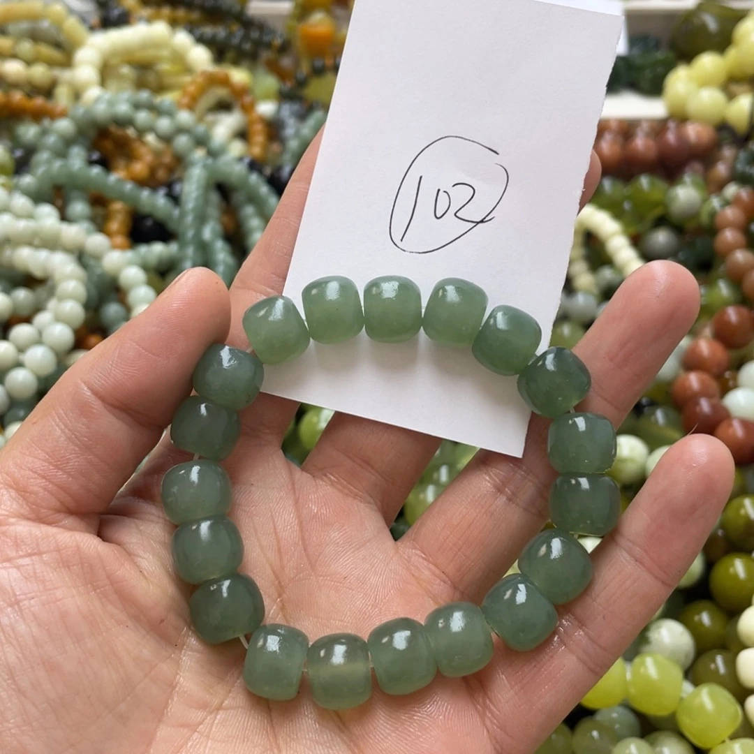 蛇纹石玉手链未镶嵌