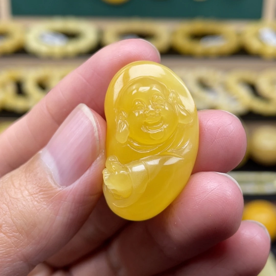 琥珀裸石未镶嵌琥珀蜜蜡