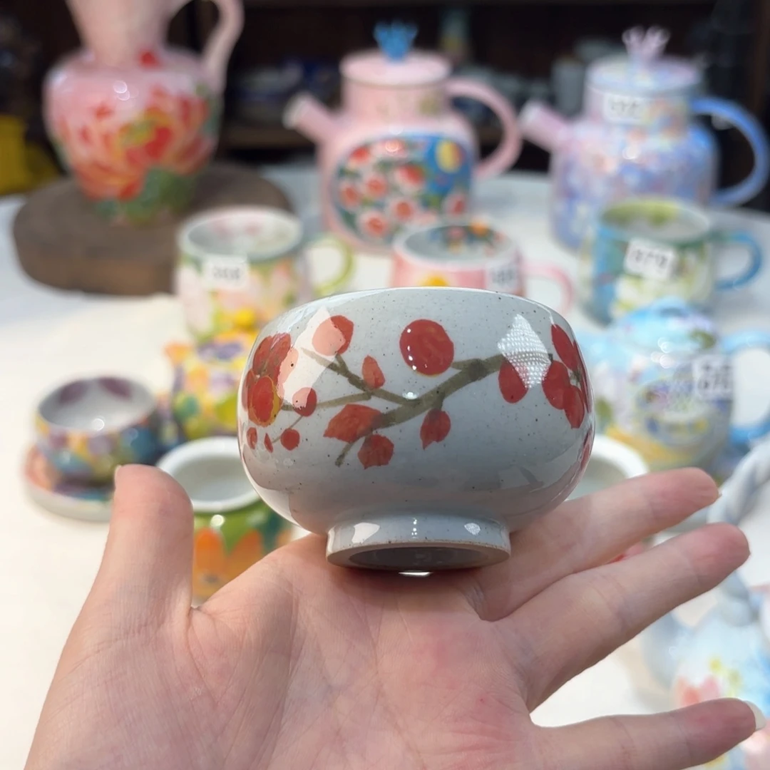景德镇手绘高温釉下彩陶瓷茶具