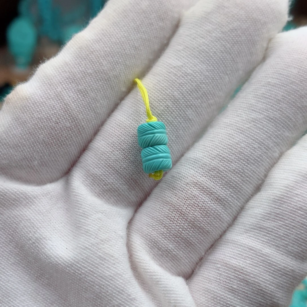 未镶嵌绿松石珠宝奇石6.2mm
