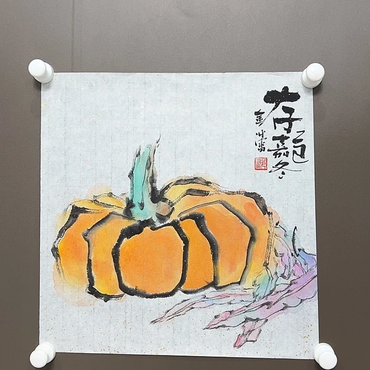 国画郁金蕾   手绘原创