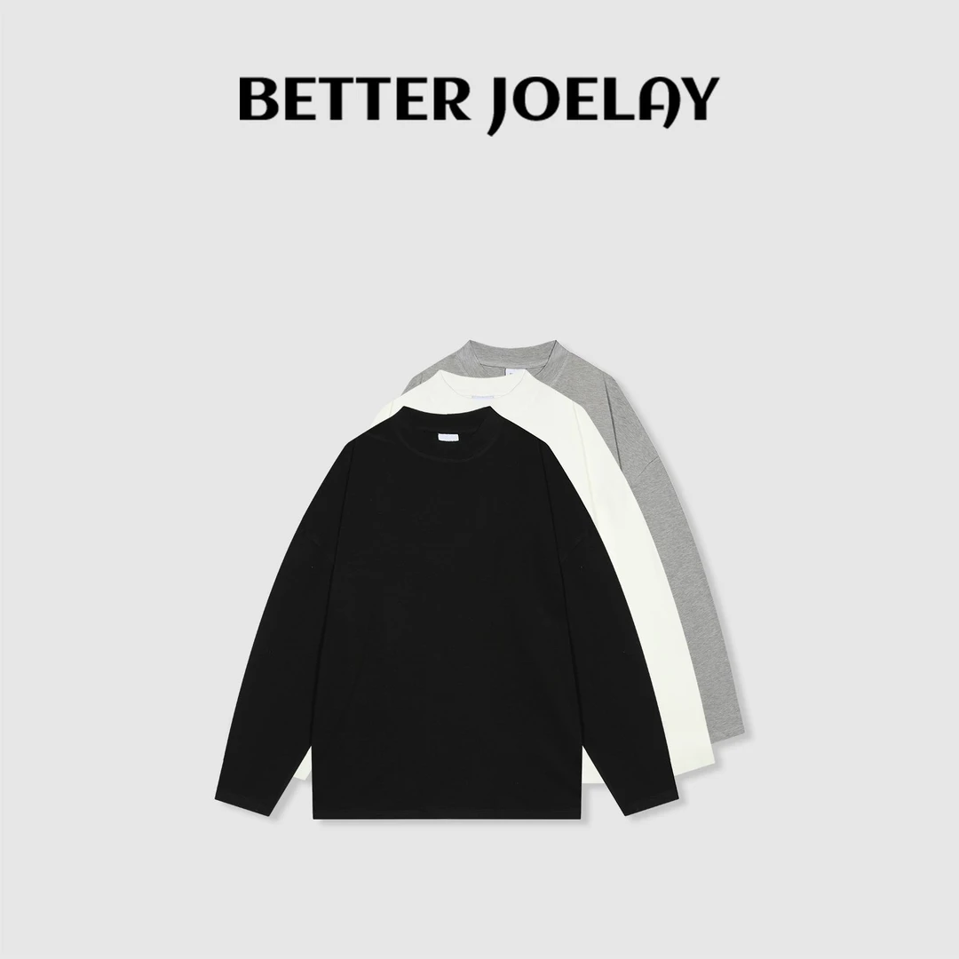 BETTER JOELAY-【素悬】莱赛尔天丝时尚百搭长袖打底衫休闲风ZZ3093