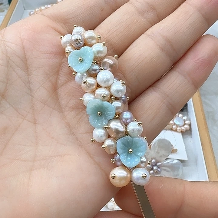 未镶嵌发饰淡水珍珠