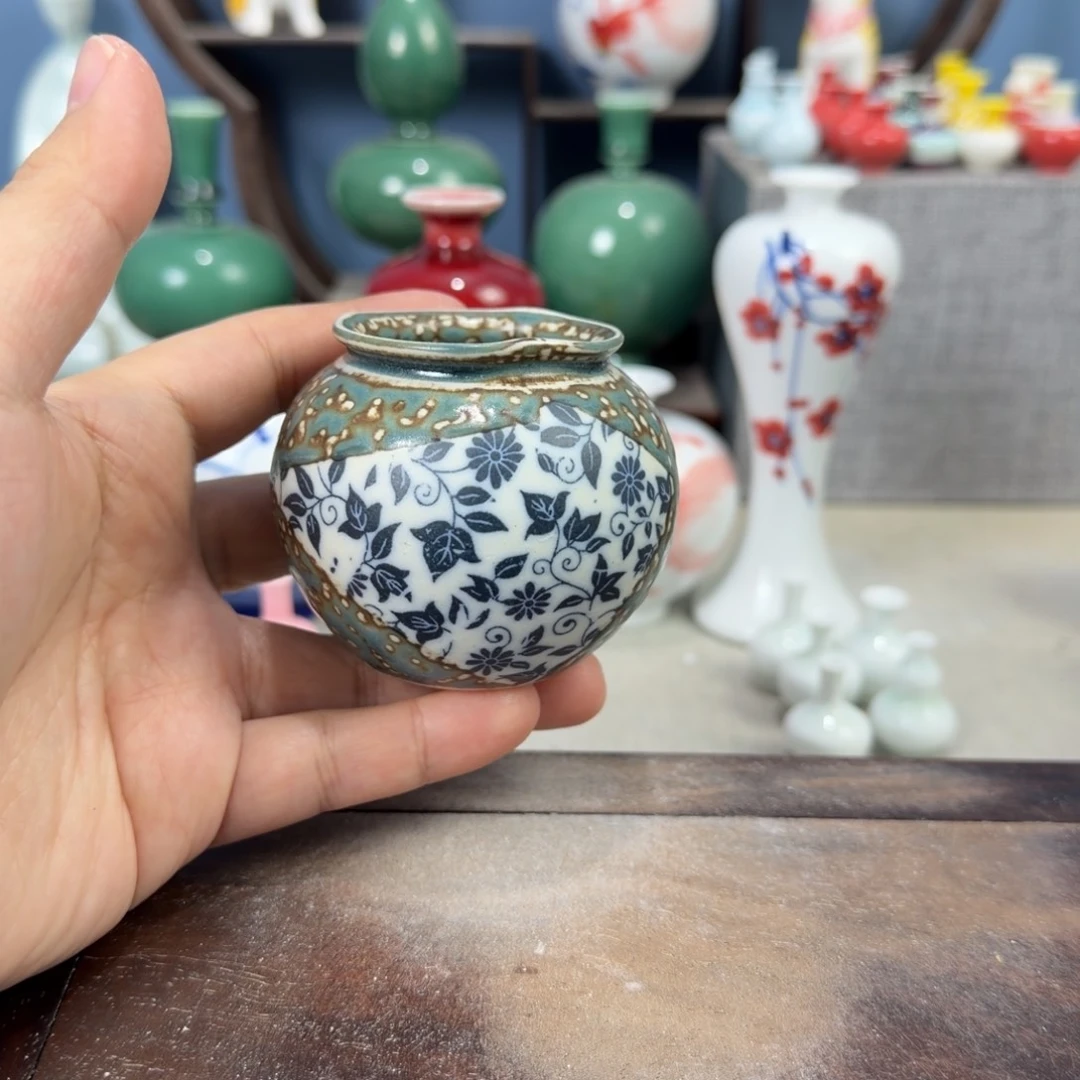 陶瓷手工小花器摆件