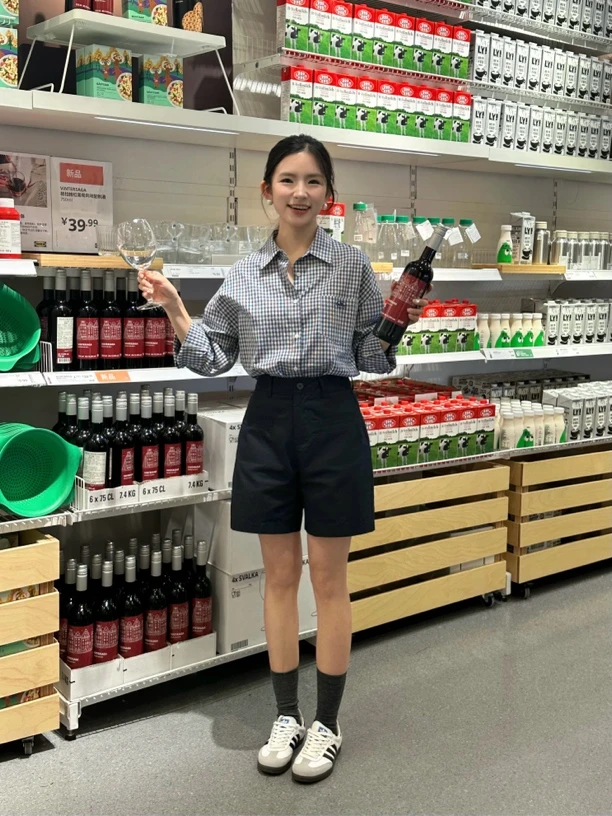 DDY～首尔南韩/极简风双口袋设计休闲短裤短裤女款爆款2025新款