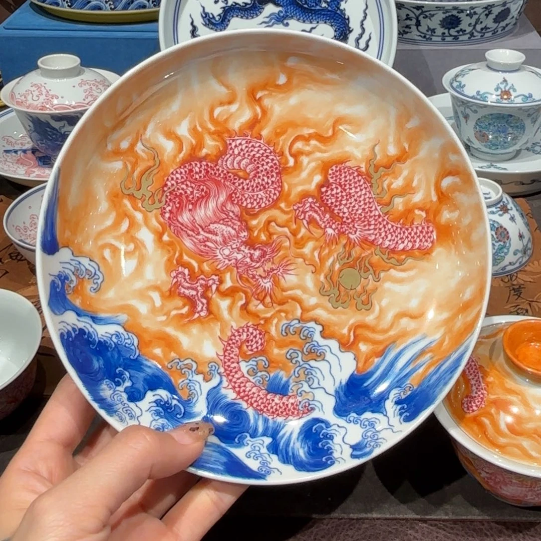 瓷片手工手绘陶瓷茶具