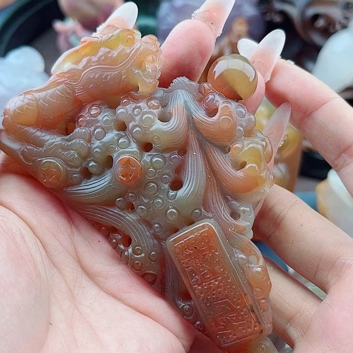 玛瑙未镶嵌手饰吊坠