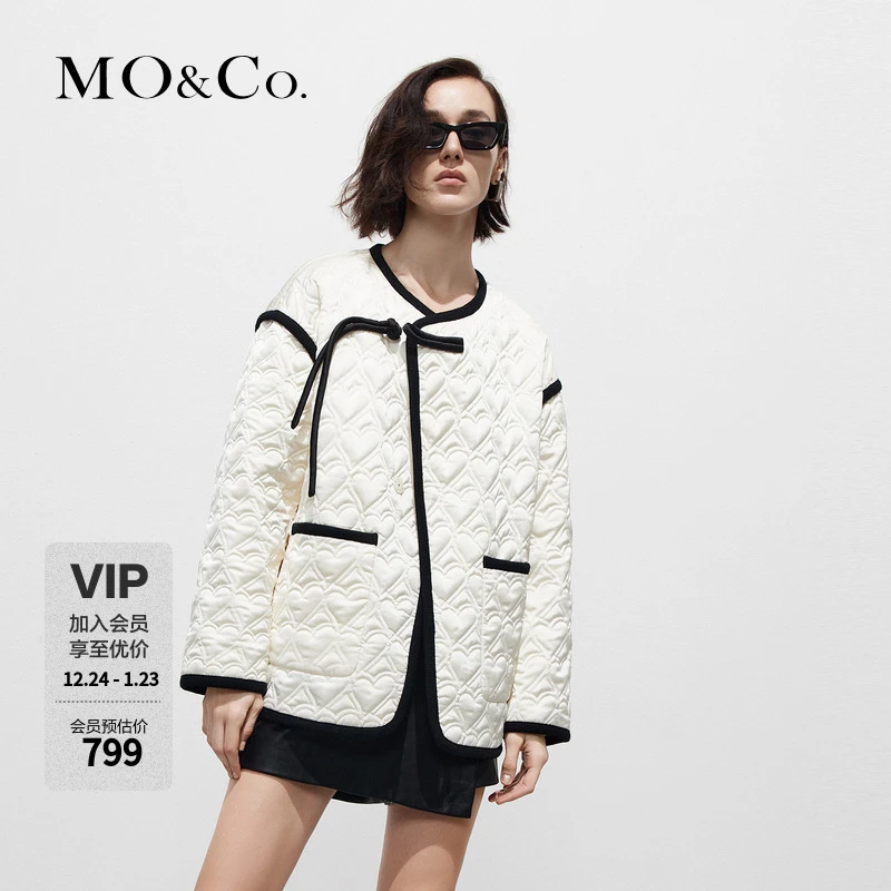 MOCO春季新中式盘扣小香风外套MBD1COTT18