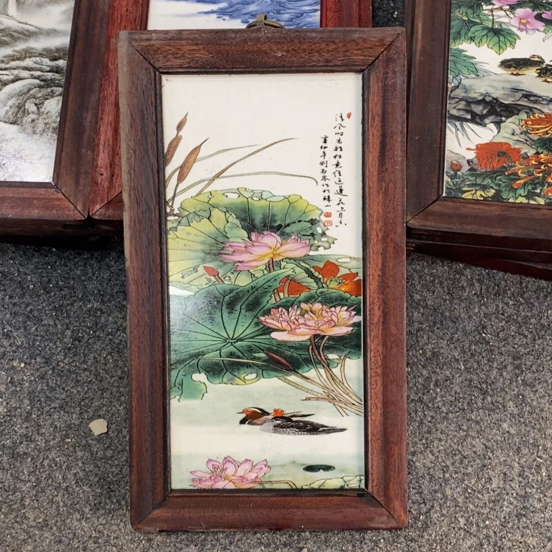 瓷30*16 景德镇瓷板画柴窑烧制