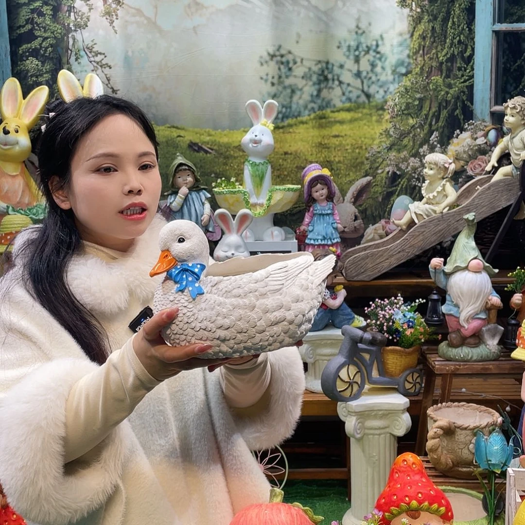 摆件花园摆件红红火火