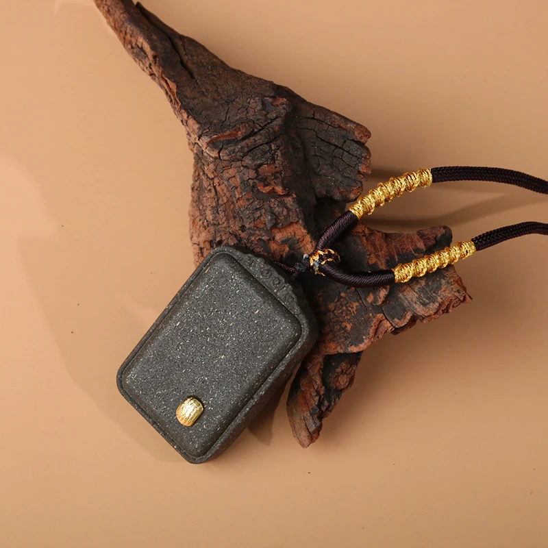 药师合香无事牌天然古法五条经吊坠【0970】