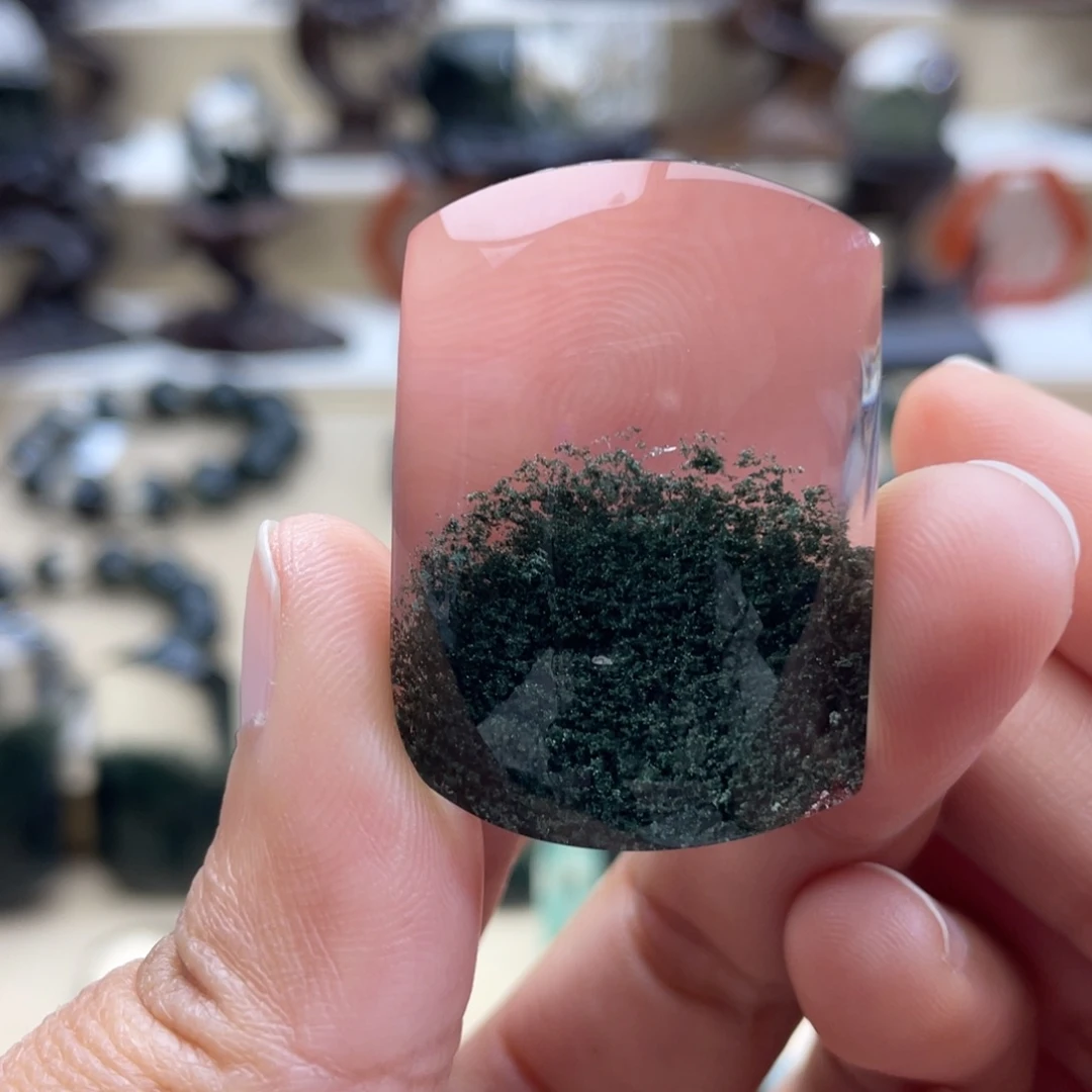 水晶颈饰未镶嵌绿幽灵吊坠