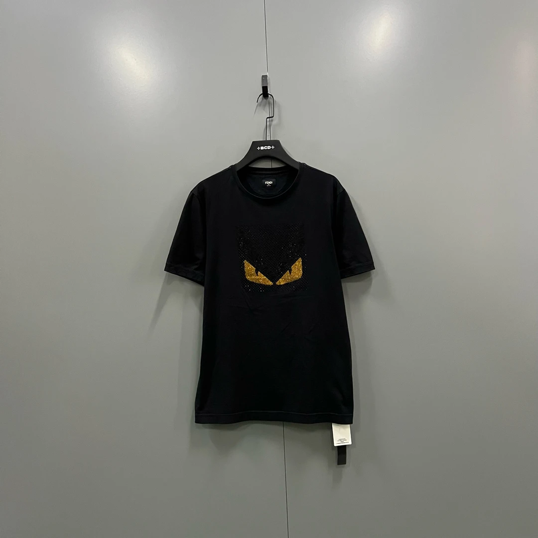99新 FENDI/芬迪 jp901 水钻小怪兽短袖 54码 207446
