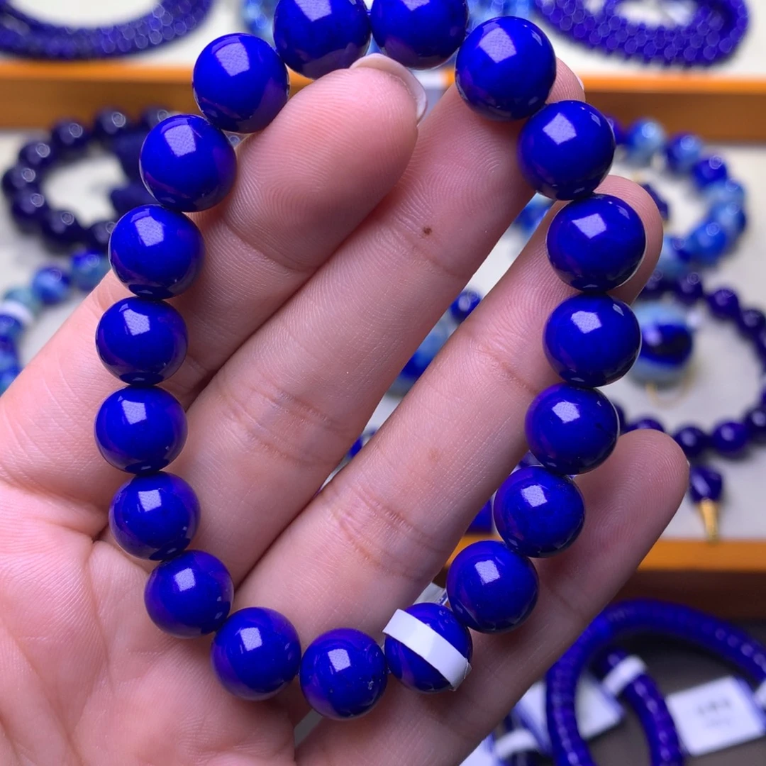 青金石未镶嵌手串10mm