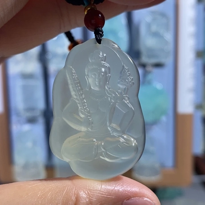 岫玉未镶嵌颈饰吊坠