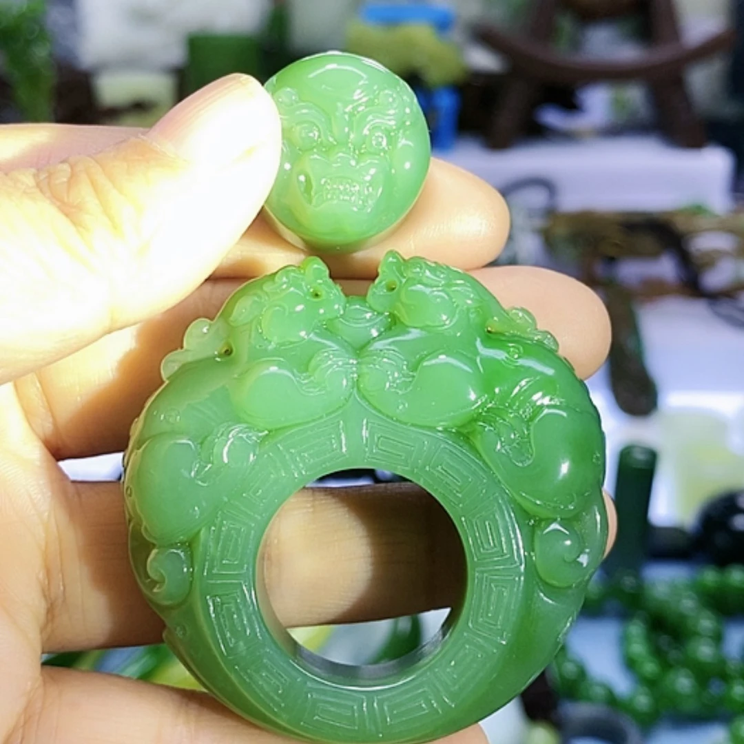 【闪购商品】未镶嵌和田玉（碧玉）把件