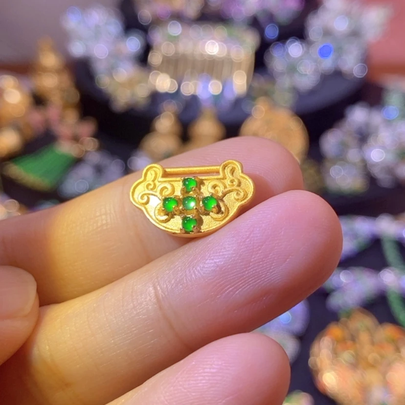 【闪购商品】银S925镶嵌挂件翡翠