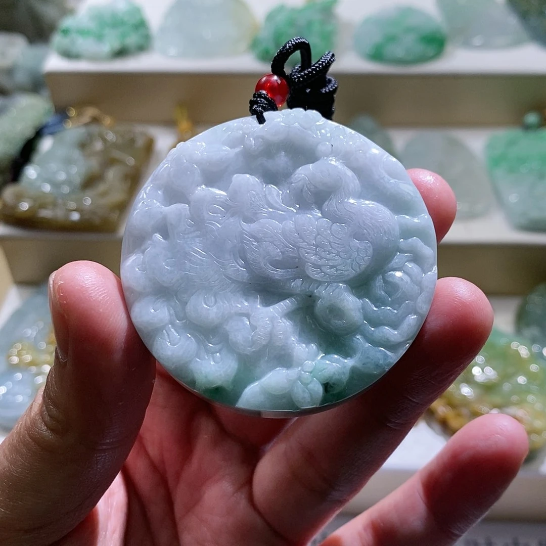 【闪购商品】翡翠颈饰未镶嵌凤凰