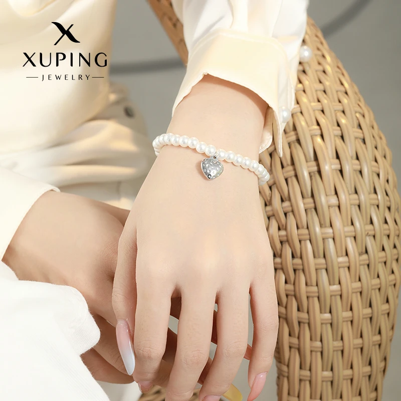 XUPING/旭平首饰 不锈钢仿珍珠手链 夏上新设计感 GDM T001049528