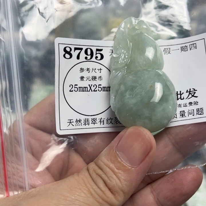 翡翠未镶嵌颈饰8795