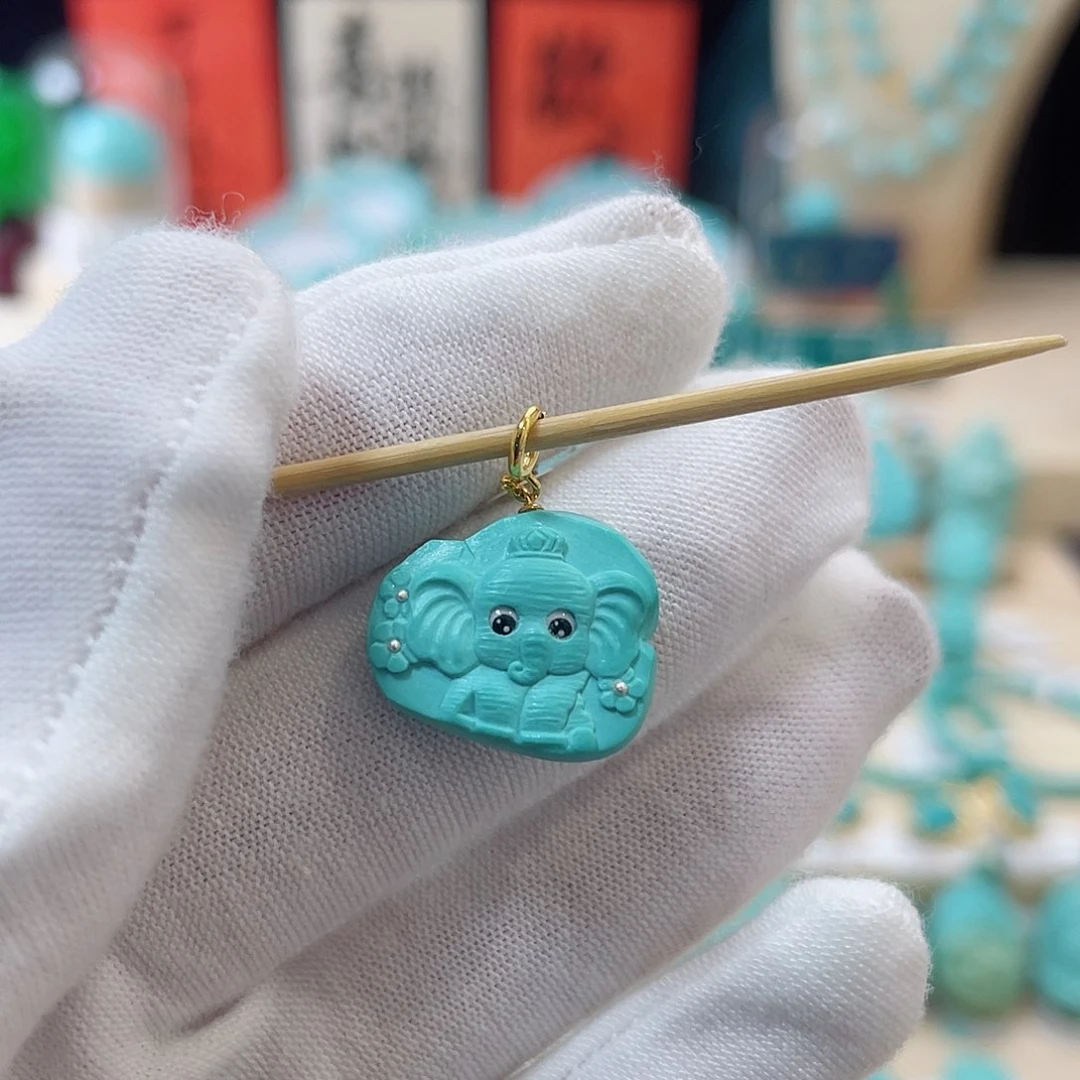 绿松石珠宝奇石未镶嵌