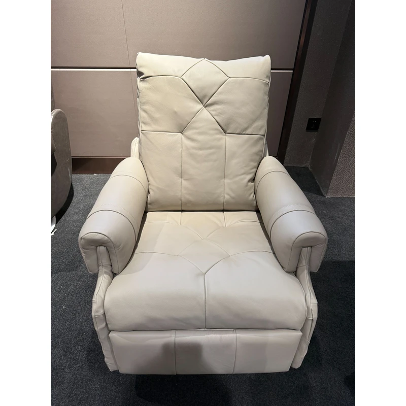 MKL9901-003头层牛皮单人欧式轻奢摇摇椅